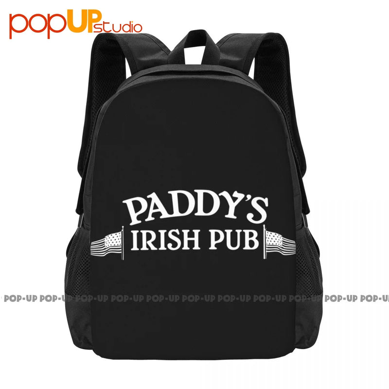 Paddy'S Irish Pub Backpack Large Capacity Vintage Foldable Gym Tote Bag