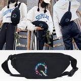 Letter Q Print Waist Bag Fanny Pack for Men Women