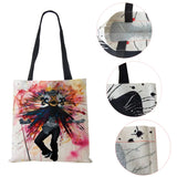 Harajuku Painted Canvas Tote Shoulder Bag
