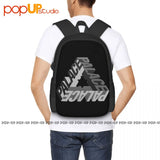 Palaca P Backpack Large Capacity Print Softback Gym Tote Bag