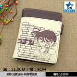 Yellow Anime Detective Conan PU Wallet With Button