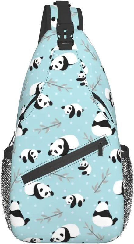 Panda Crossbody Sling Backpack Shoulder Chest Bag Travel