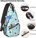 Panda Crossbody Sling Backpack Shoulder Chest Bag Travel