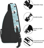 Panda Crossbody Sling Backpack Shoulder Chest Bag Travel