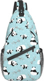 Panda Crossbody Sling Backpack Shoulder Chest Bag Travel