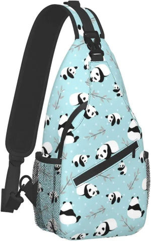 Panda Crossbody Sling Backpack Shoulder Chest Bag Travel