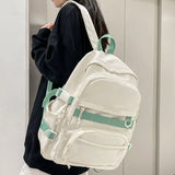 Canvas Women Anti-Theft Backpack School Bag for Teen