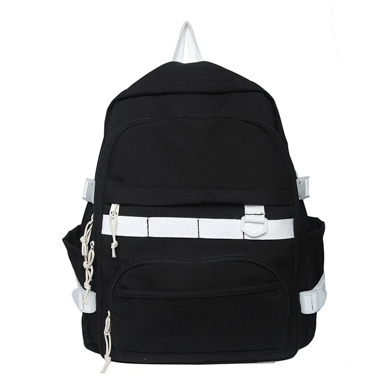 Canvas Women Anti-Theft Backpack School Bag for Teen