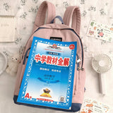 Panelled Backpack Women Preppy Style School Backpack For Teenage Girls
