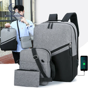 Panelled High Oxford Cloth Women's Backpack Teen Laptop