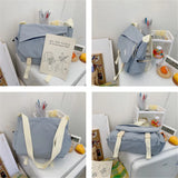 Panelled Ladies Shoulder Bag Letter Women Crossbody Bags High Nylon School Bag