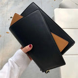 Panelled Shoulder Bag Vintage Envelope Cross-body PU Handbag