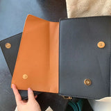 Panelled Shoulder Bag Vintage Envelope Cross-body PU Handbag