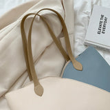 PU Leather Shoulder Bags Women Patchwork Handbag Totes Female