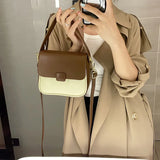 Panelled Pattern Shoulder Crossbody Bags for Women Handbags Shopper