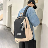 Panelled Pattern Women's Backpack Bag Waterproof Handbags