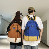 Panelled Pattern Women's Backpack Bag for School and Travel