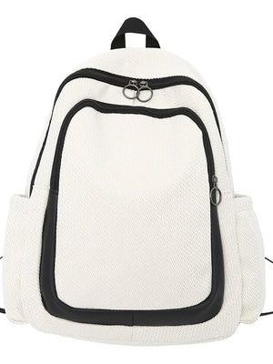 Panelled Pattern Women's Backpack Bags for Outdoor Travel