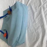 Panelled Shoulder Bags Women Daily School Large Capacity Nylon Bag