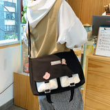 Panelled Women Bags Japanese Girl Crossbody Bag Large Capacity Student
