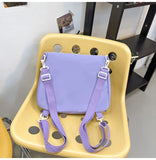 Women's Panelled Backpack Casual Laptop Rucksack Shoulder Bag
