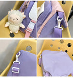Women's Panelled Backpack Casual Laptop Rucksack Shoulder Bag