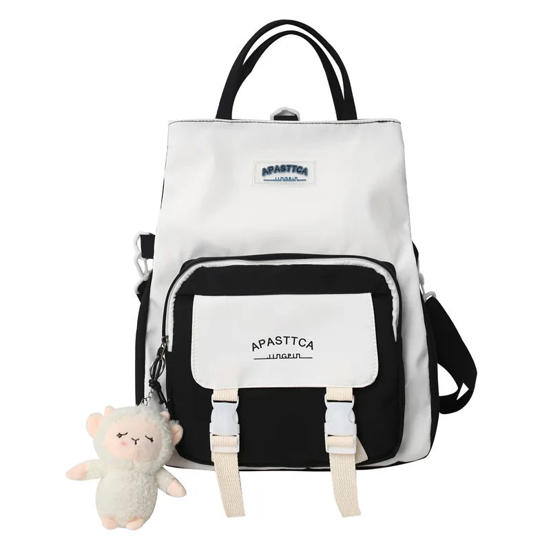 Women's Panelled Backpack Casual Laptop Rucksack Shoulder Bag