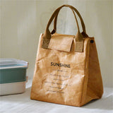 Waterproof Insulated Paper Lunch Bag Aluminum Foil Japanese Handbag