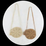 Woven Shoulder Bag Tassel Straw Crossbody Beach Bag