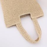 Large Capacity Shoulder Bag Straw-Weaving Tote