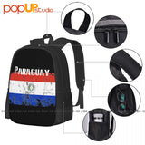Paraguay Flag City Map Palm Branch Souvenir Backpack
