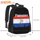 Paraguay Flag City Map Palm Branch Souvenir Backpack