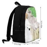 Parrot Geometric Large Capacity Backpack Laptop Travel Bags