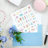 Party Themed Silicone Clear Stamps for DIY Scrapbook Cards Making