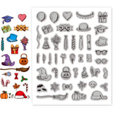 Party Themed Silicone Clear Stamps for DIY Scrapbook Cards Making