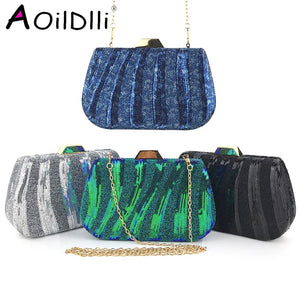 Sequin Evening Clutch Bag Hand Grab Party Bag