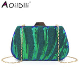 Sequin Evening Clutch Bag Hand Grab Party Bag
