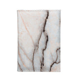Marble Passport Ticket Clip Cover Pink PU Leather Women Purse Traval Bags