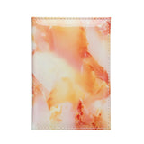 Marble Passport Ticket Clip Cover Pink PU Leather Women Purse Traval Bags