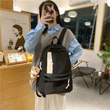 Preppy Students Bookbag Female Shoulder Soft Travel Storage Bags