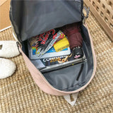 Canvas Backpack Girls School Bags Teenage High School Female Bagpack