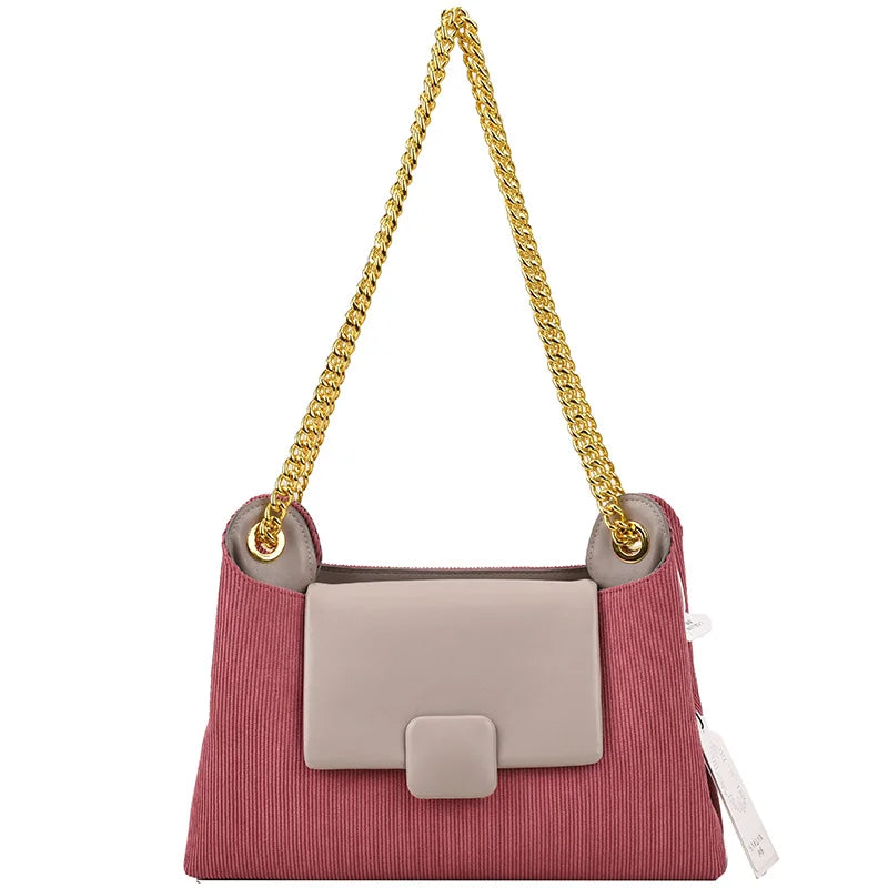 Retro Chain PU Leather Crossbody Bag Handbags And Purses