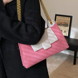 Retro Chain PU Leather Crossbody Bag Handbags And Purses