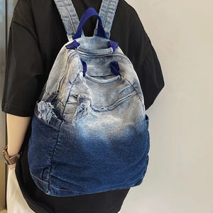 Patchwork Women Backpack Large Capacity Travel Bag Schoolbag for Teenage Girls