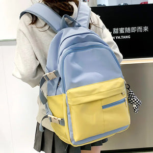 Large Capacity Women Backpack for Teenage Girl Multi-pocket Travel Bagpack