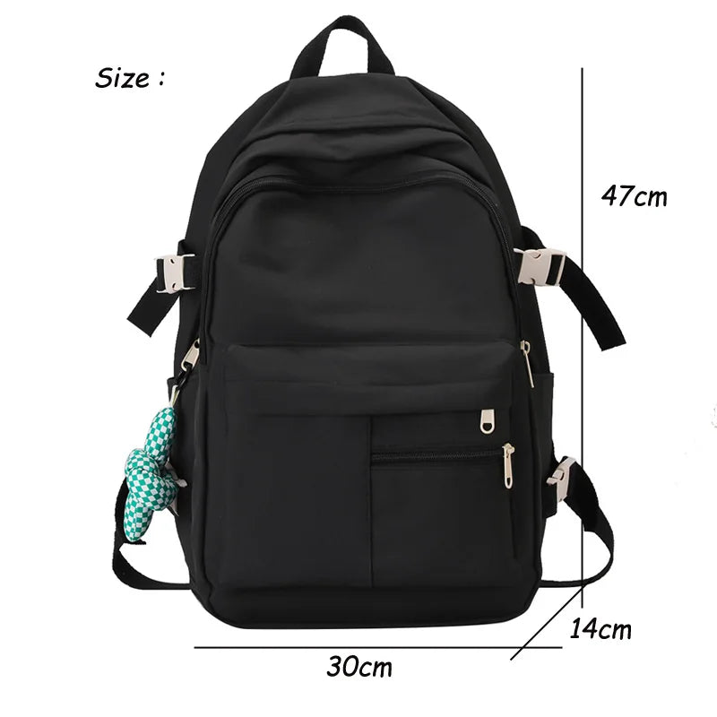 Large Capacity Women Backpack for Teenage Girl Multi-pocket Travel Bagpack