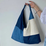 Denim Shoulder Bag Women Handbags Large Capacity Jeans Totes
