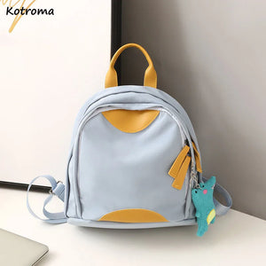 Patchwork Portable Oxford Backpacks Waterproof Large Capacity