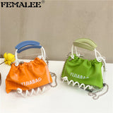 Patchwork Transparent Shoulder Messenger Bag Mini Crossbody Bags