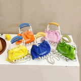 Patchwork Transparent Shoulder Messenger Bag Mini Crossbody Bags